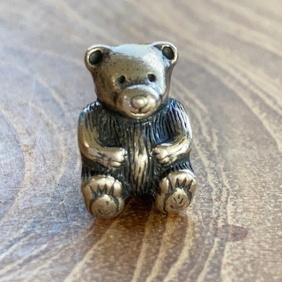 Pandora Retired Bear Charm 🐻-adorable 😎 Sterling Silver - Picture 2 of 5